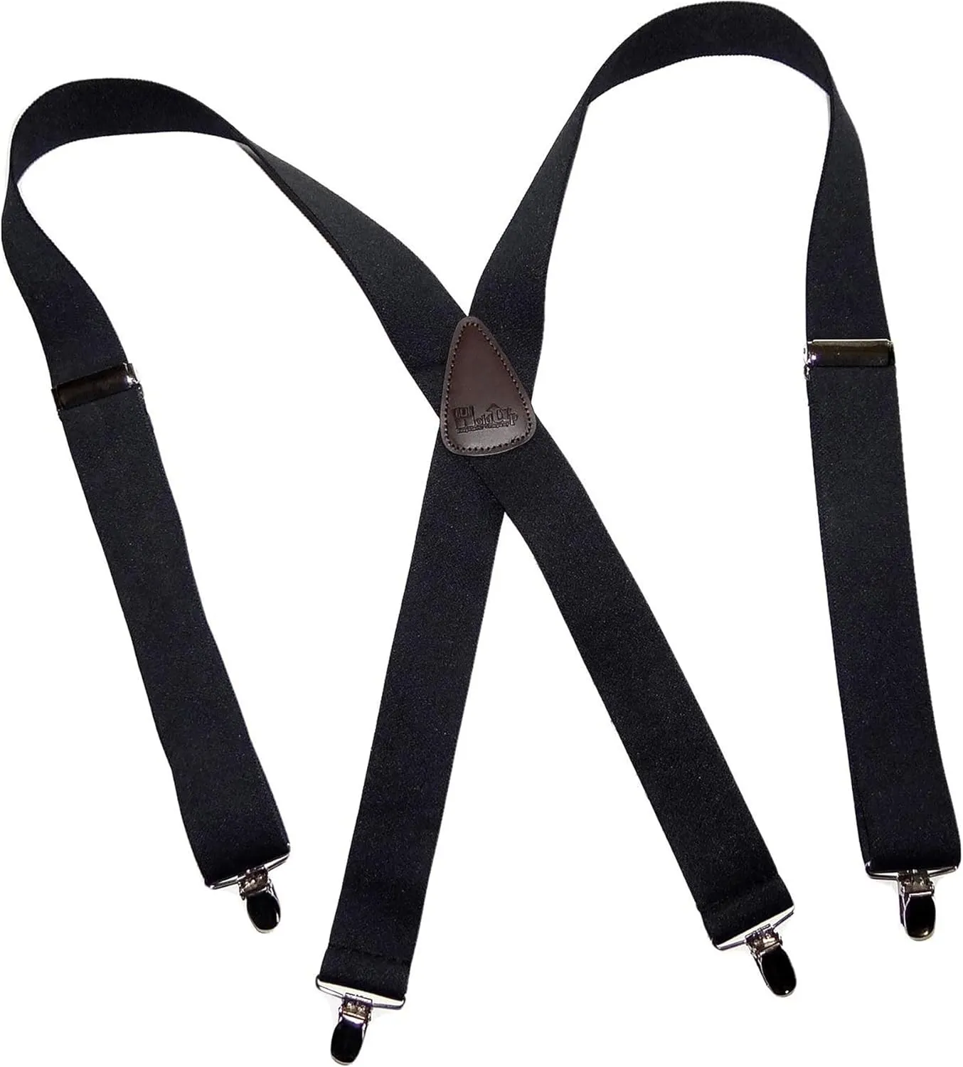 1 1/2" Wide Classic Series Holdups Suspenders for Men in X-back style w/USA Patented No-slip® Silver Clips