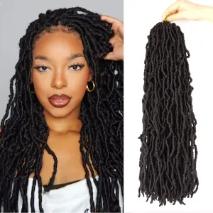26 Inch Goddess Locs Crochet Hair Pre Looped 7 Packs Natural Braids Faux Locs Crochet Braids Butterfly Locs Soft Locs Hair For Black Women 4#