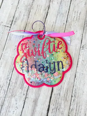 5" Swiftie Bag Tag Shaker