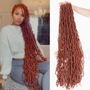 6Packs 36Inch Soft Locs Crochet Hair Faux Locs Crochet Braids Hair 350# Goddess Locs Synthetic Hair Extend Soft Locs Braiding for Women (36 Inch (6packs), 350#)