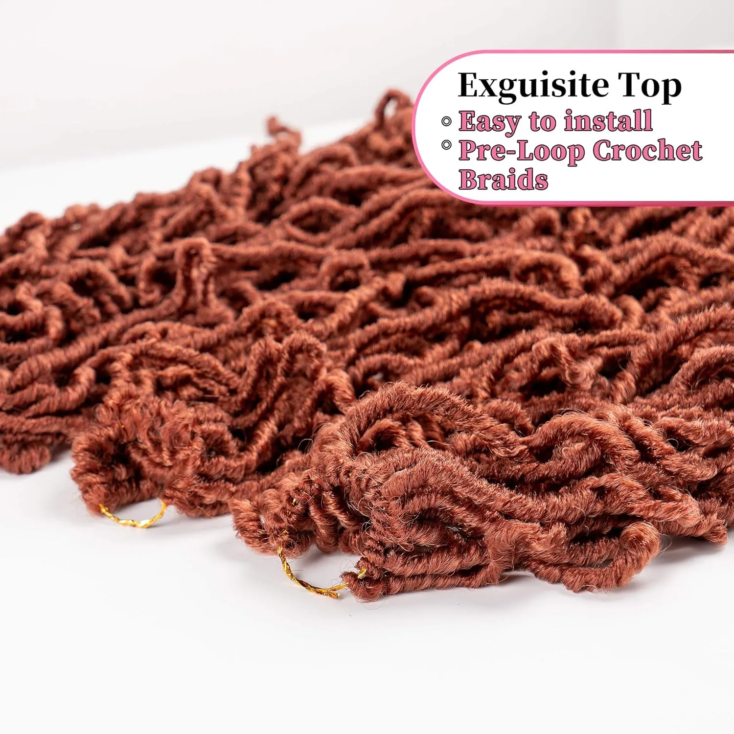 6Packs 36Inch Soft Locs Crochet Hair Faux Locs Crochet Braids Hair 350# Goddess Locs Synthetic Hair Extend Soft Locs Braiding for Women (36 Inch (6packs), 350#)