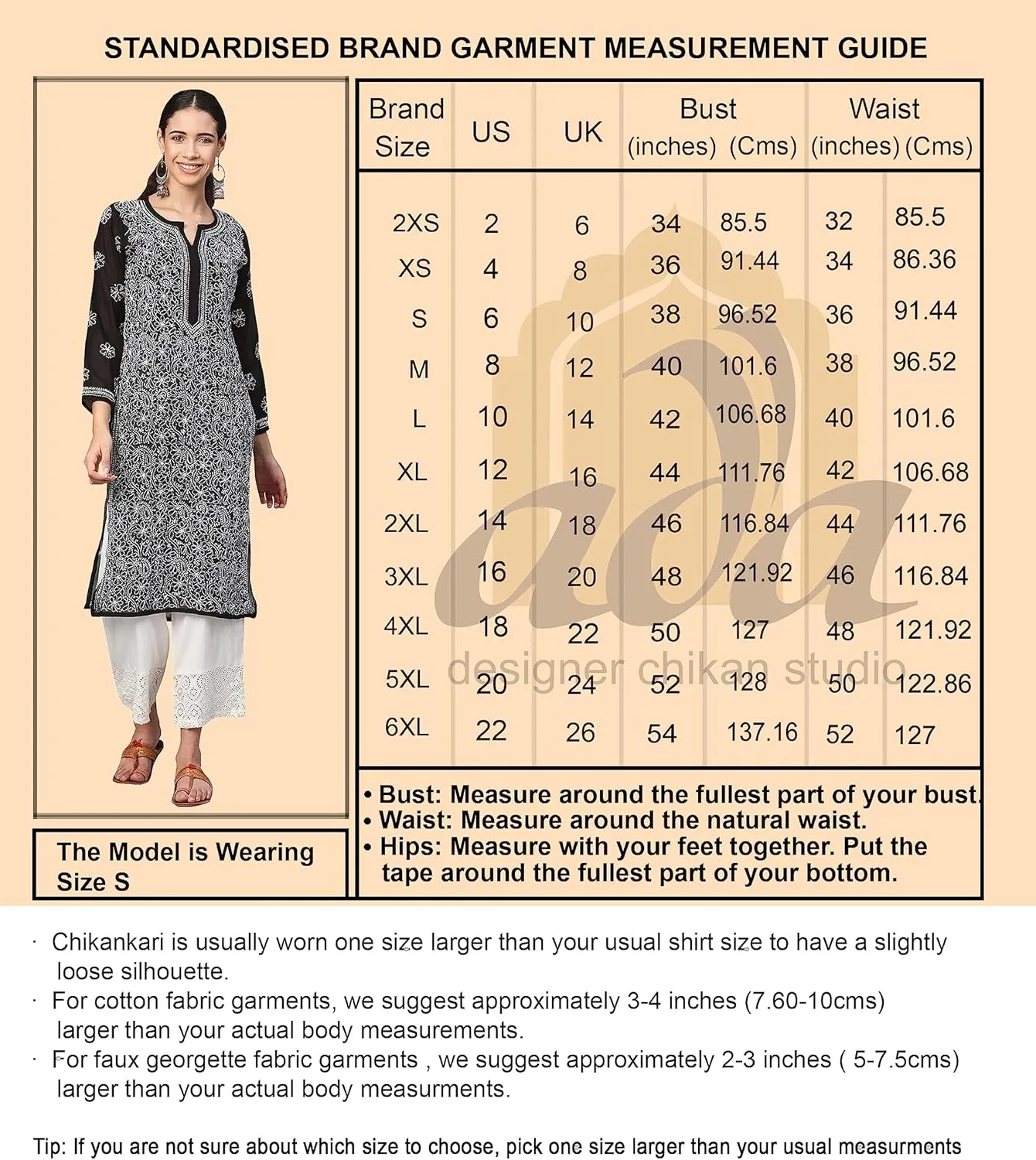 Ada Hand Embroidered Indian Chikankari Traditional Georgette Anarkali Kurta Kurti for Women A411207