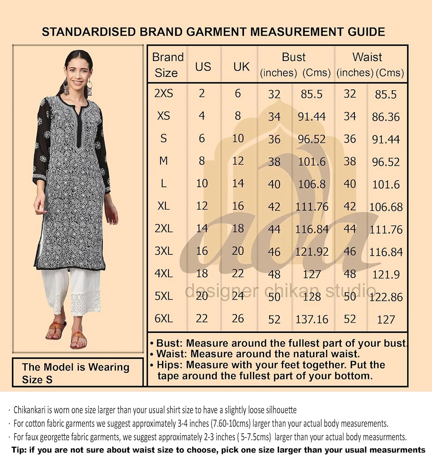 Ada Hand Embroidered Indian Chikankari Traditional Georgette Anarkali Kurta Kurti for Women A411207