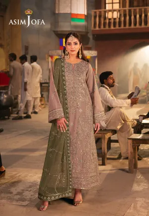 AJKKB-08 EMBROIDERED TWISTED SILK STITCHED 3 PCS