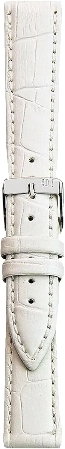 Alligator Embossed Genuine Calf Leather Watch Strap - Stainless Steel Buckle 1930 Collection
