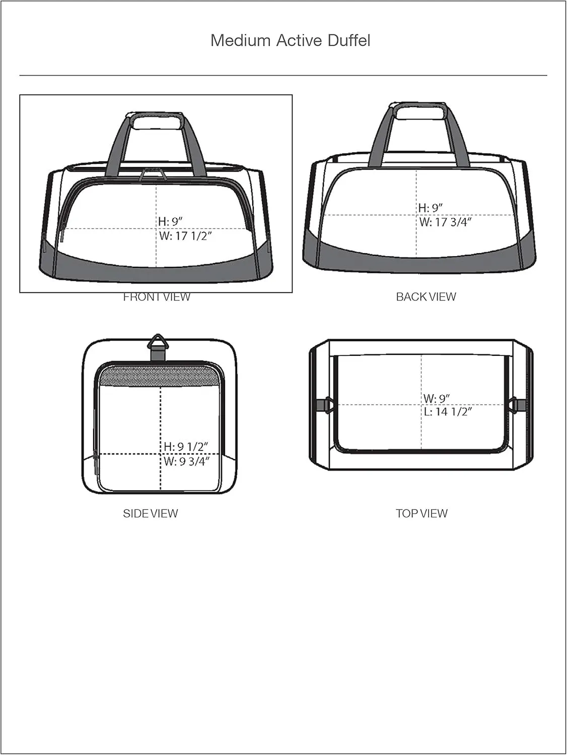 Alpha Tau Omega Active Duffel - ATO Travel Bag (Medium 12"H x 26"W x 12"D, Royal)