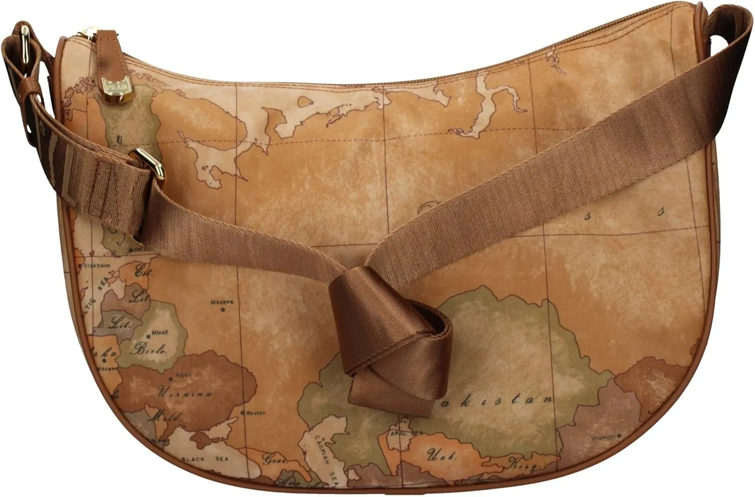 Alviero Martini 1 Class Geo Soft Medium Crescent Shoulder Strap