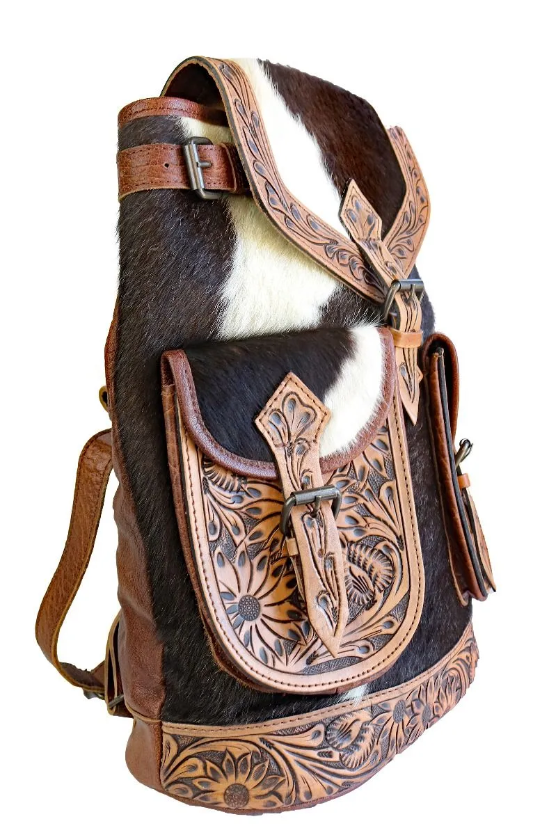 American Darling Cowhide And Leather Backpack ADBG703B