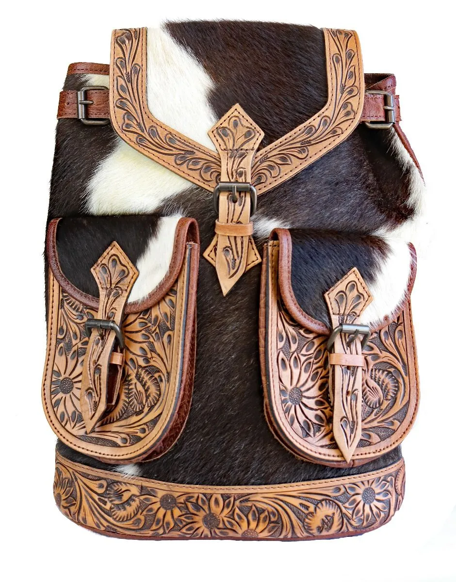 American Darling Cowhide And Leather Backpack ADBG703B
