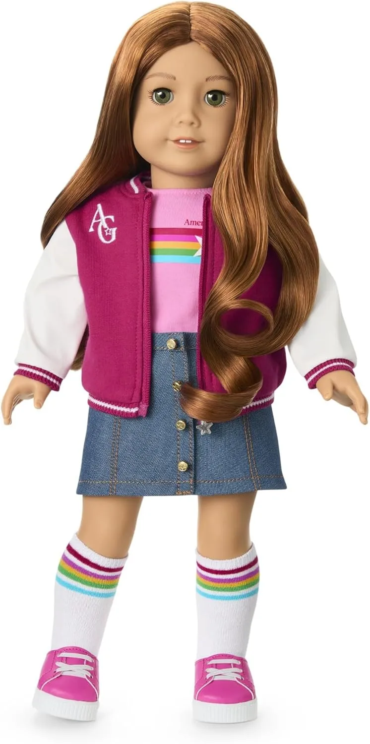 American Girl, Truly Me 18-inch Doll #103 with Green Eyes, Wavy Red Hair, Light-to-Medium Skin, for Ages 6 