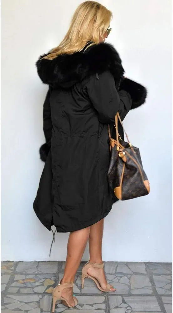 Aoxwomens Winter Coats for Women Puffer Jacket Lady Warm Thicken Long Parka Fall Spring Overcoat