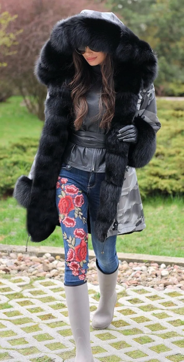 Aoxwomens Winter Coats for Women Puffer Jacket Lady Warm Thicken Long Parka Fall Spring Overcoat