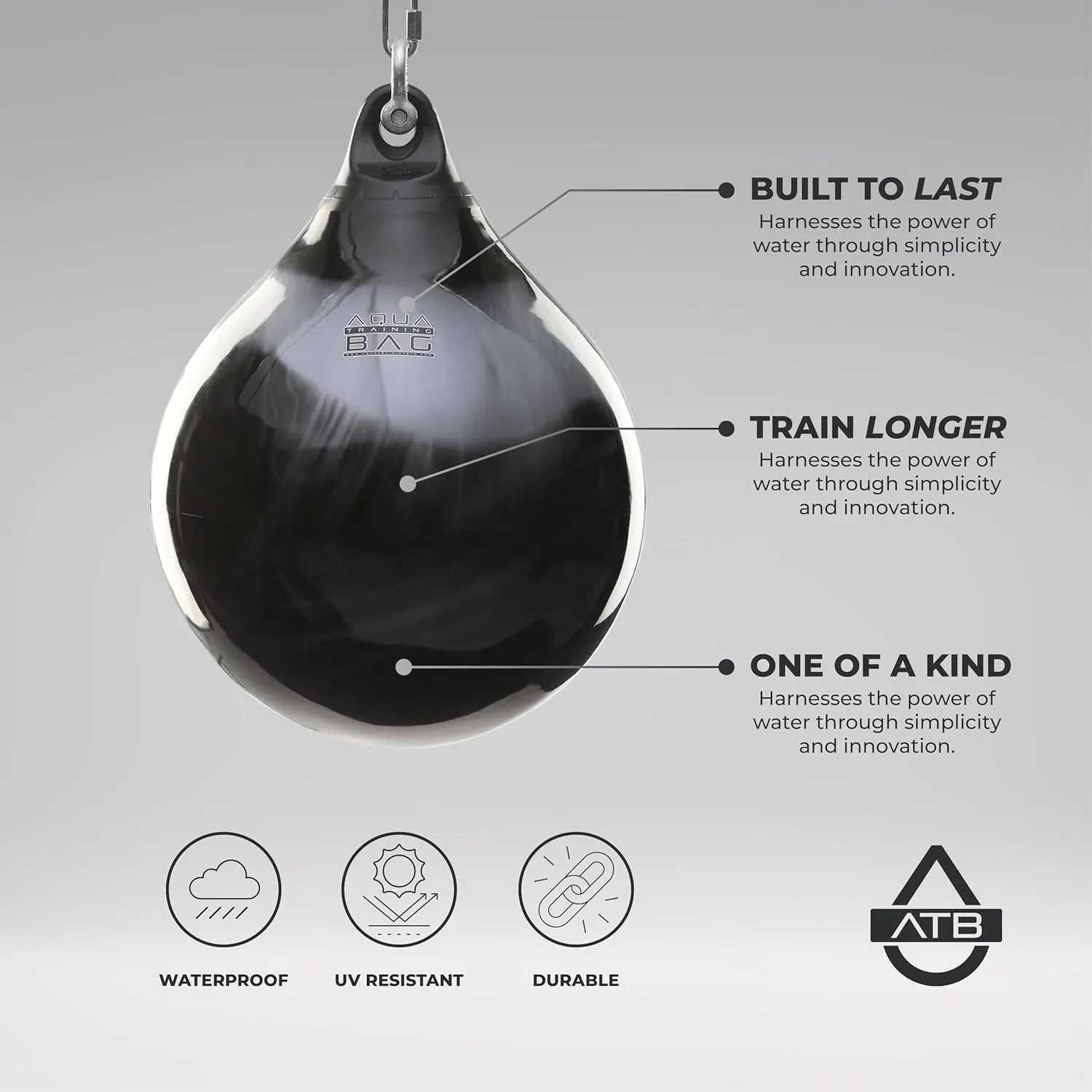 Aqua Training Bag 15" 75 Pound Heavy Punching Bag