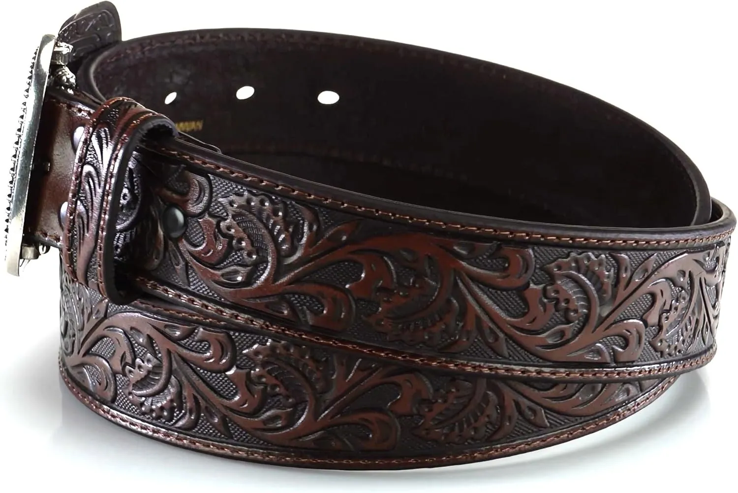 ARIAT Women's Rhinestones Embossed Leather Belt