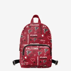 Atlanta Falcons Logo Love Mini Backpack