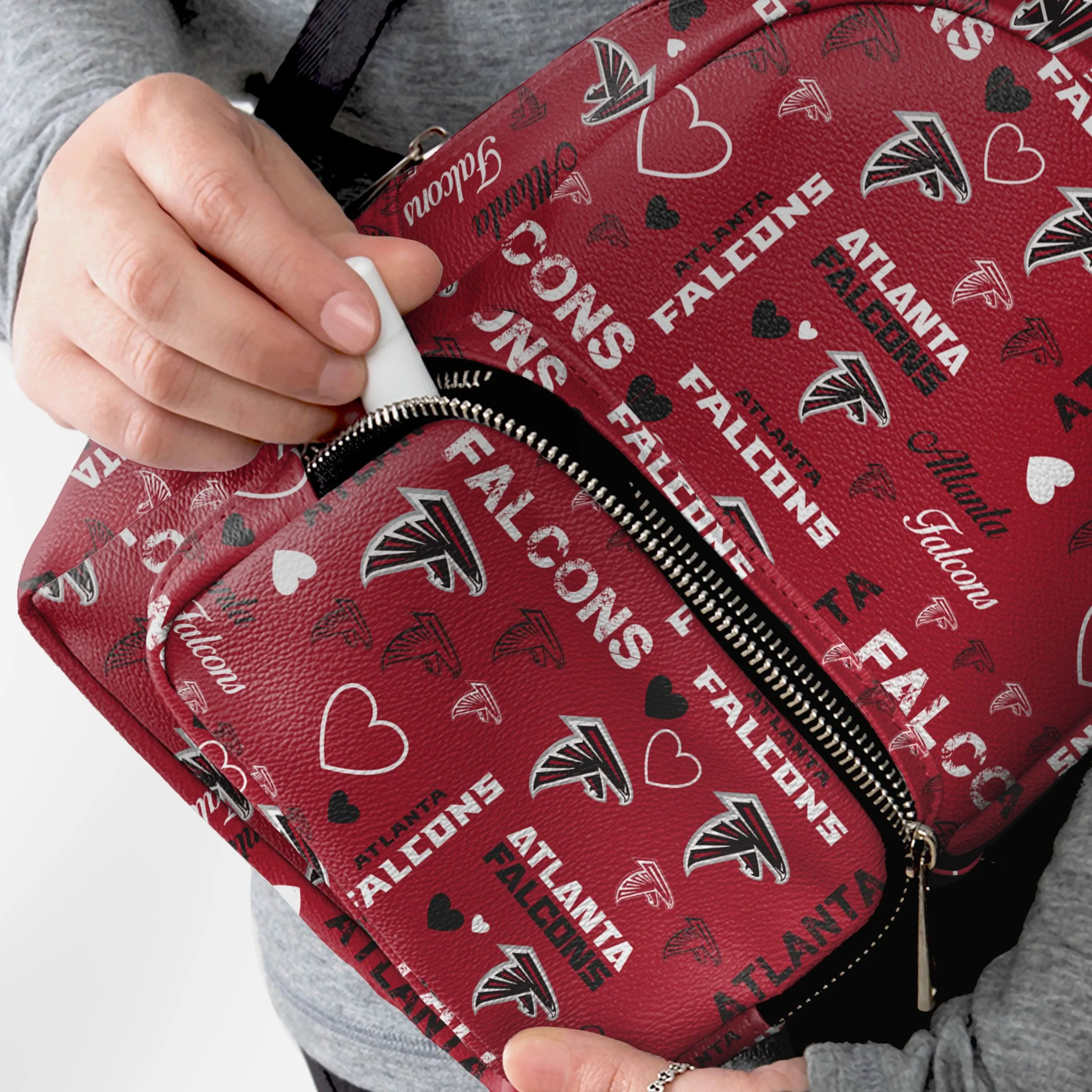 Atlanta Falcons Logo Love Mini Backpack