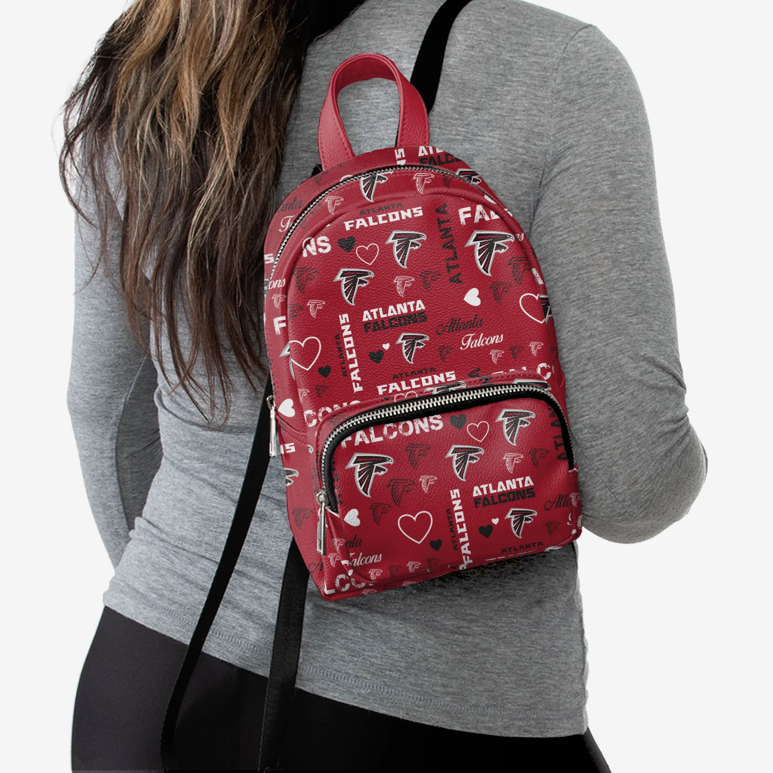 Atlanta Falcons Logo Love Mini Backpack