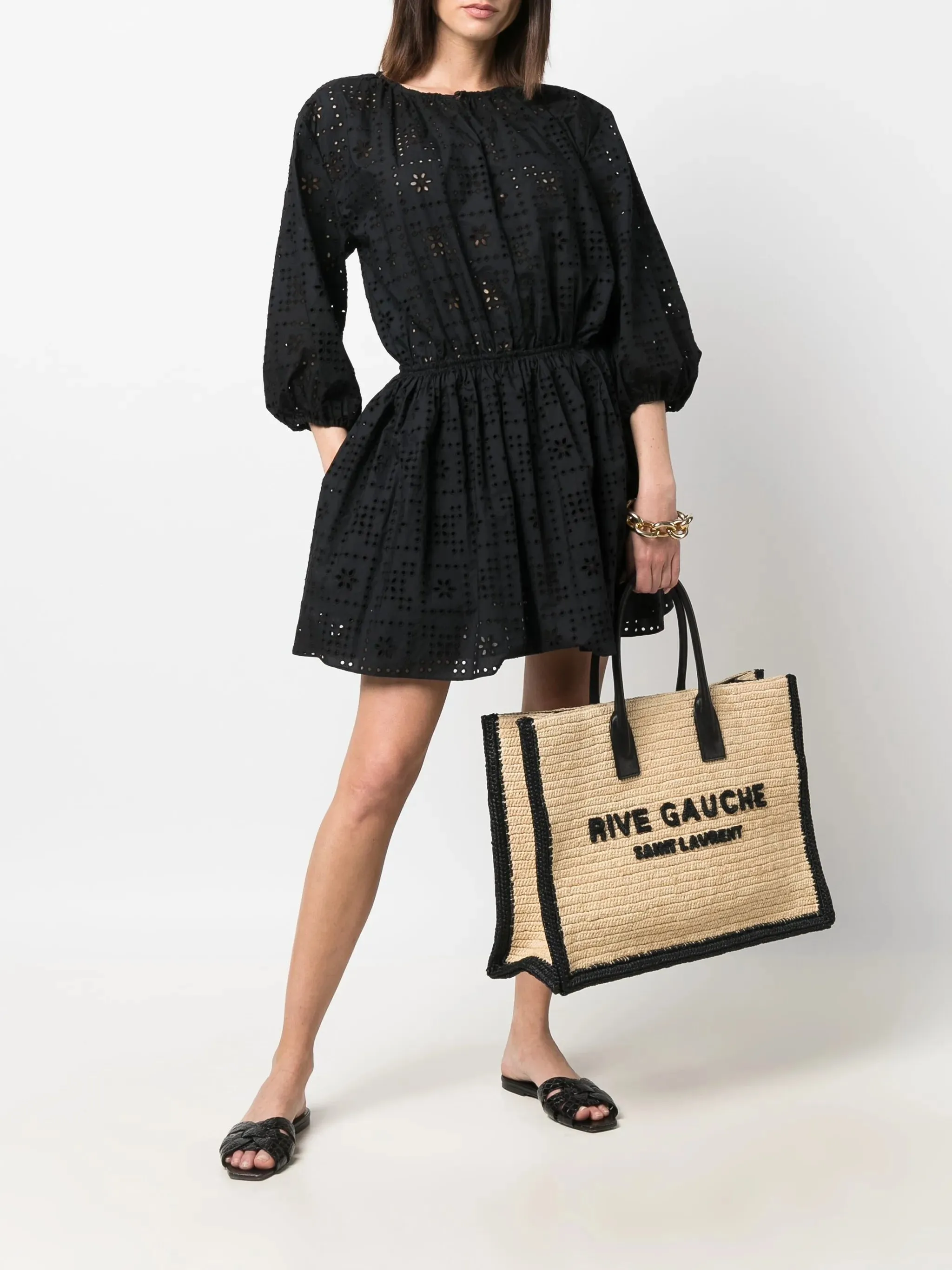 bag Digital-first tote Gauche raffia Rive Value-for-money