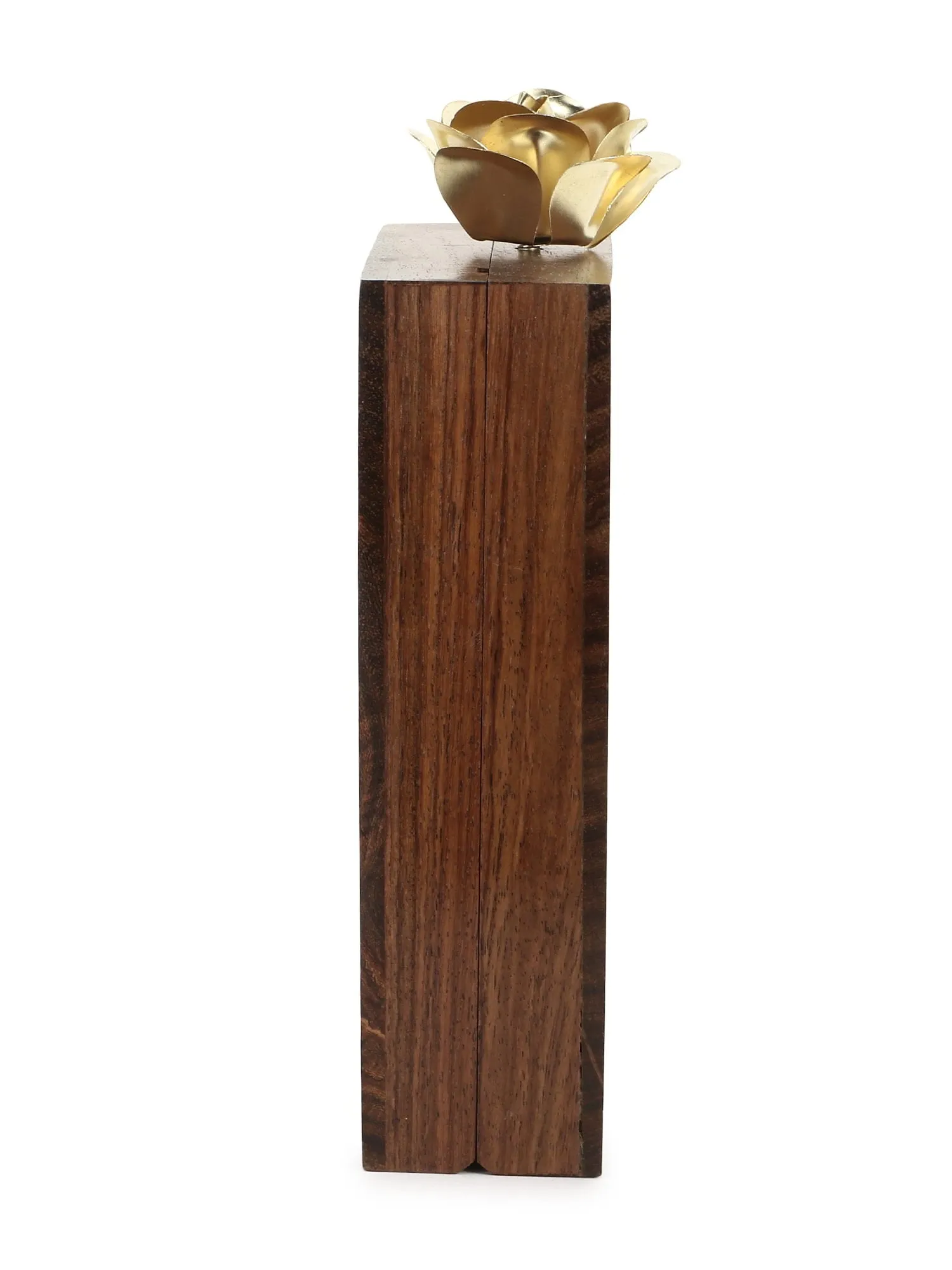 Balk Wooden Geometric Wooden Sequined Clutch