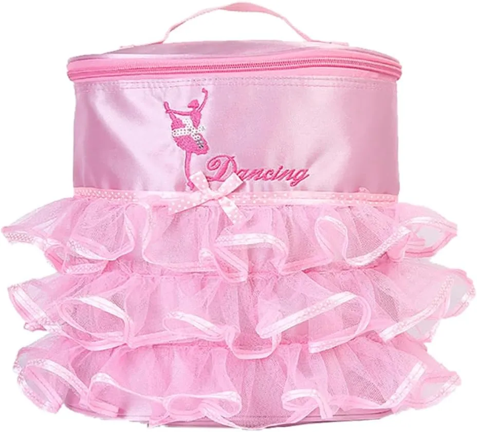 Ballet Backpack Lace Dance Bag with Embroidery Cute Tutu Dress Backpack for Dancers and Dance Enthusiasts