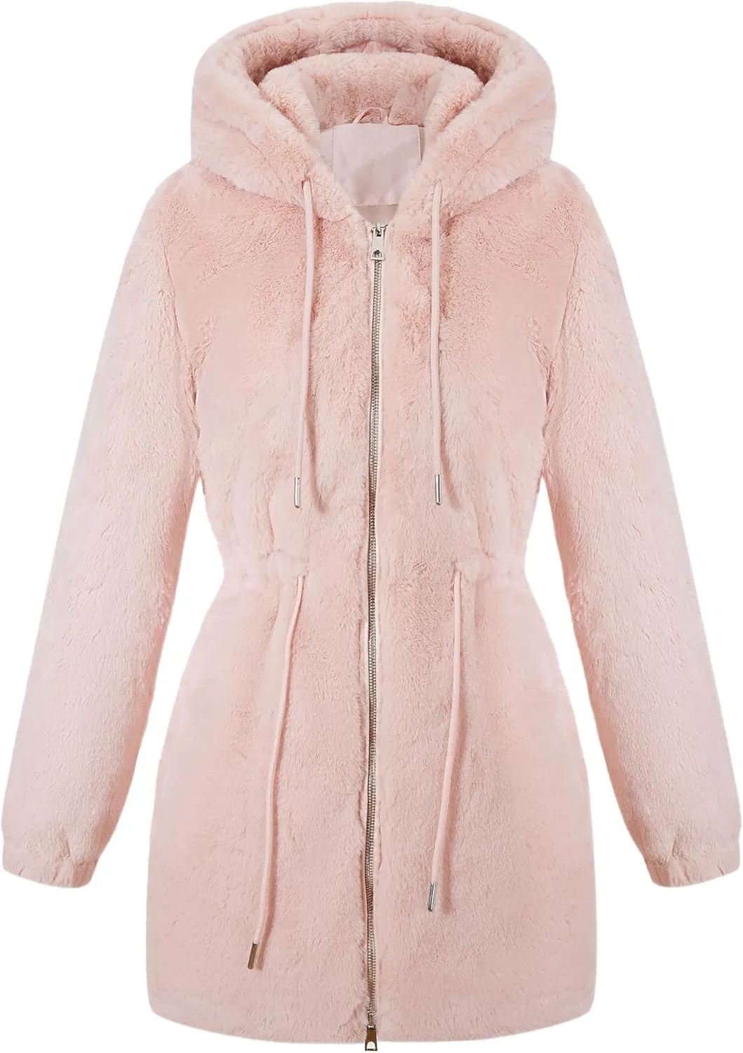 Bellivera Womens Leopard Print Fleece Coat, Spring and Winter Fashion Fuzzy Jacket Faux Fur Fluffy Cardigan Overcoat