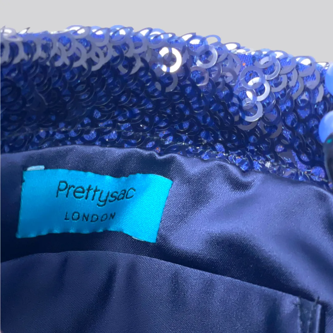 Blue Sequin Mini Bag