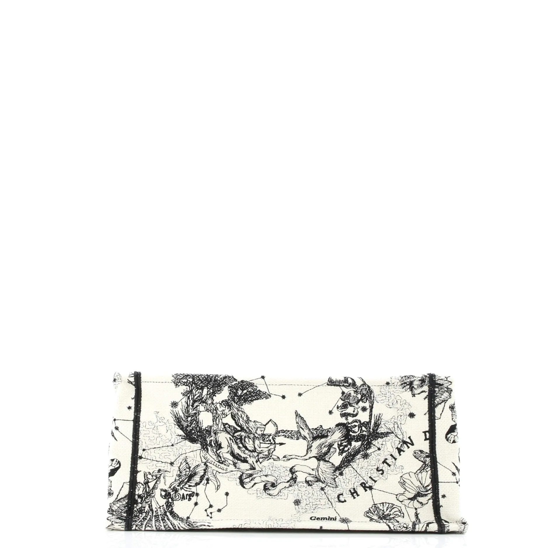 Book Tote Embroidered Canvas Medium