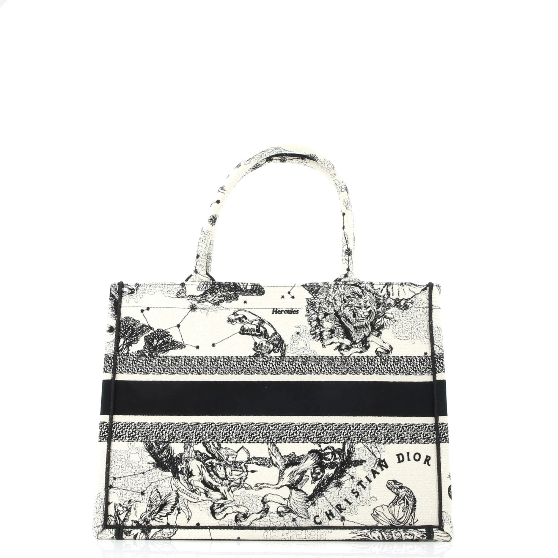 Book Tote Embroidered Canvas Medium