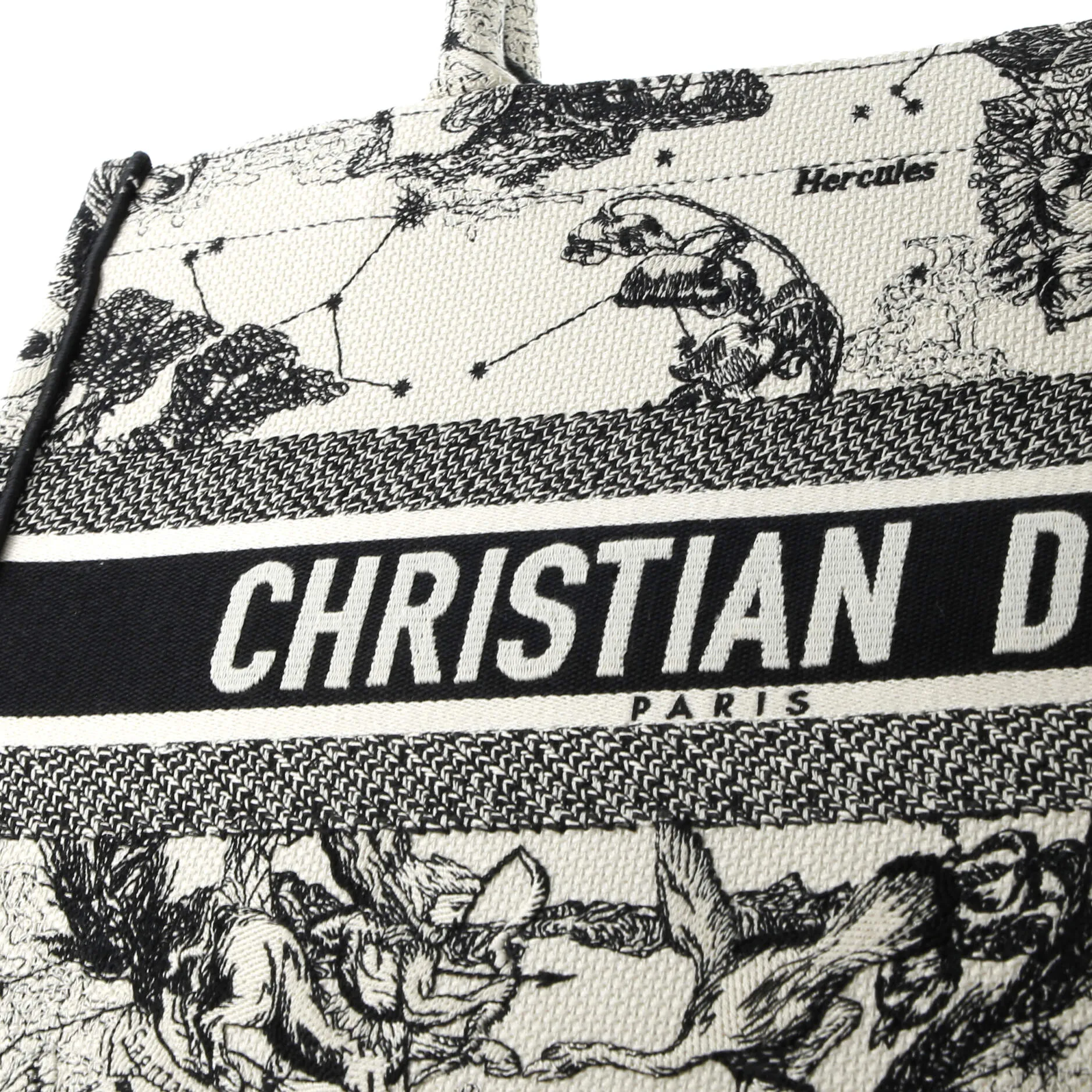 Book Tote Embroidered Canvas Medium