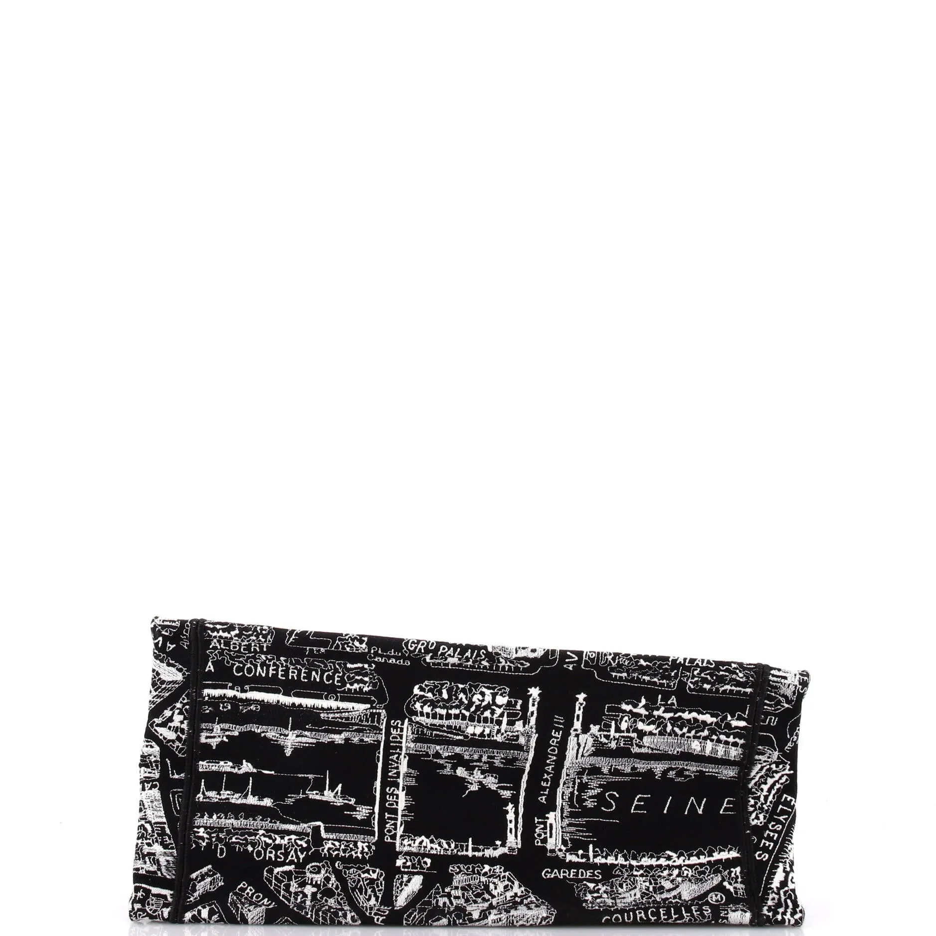 Book Tote Embroidered Canvas Medium