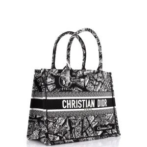 Book Tote Embroidered Canvas Medium