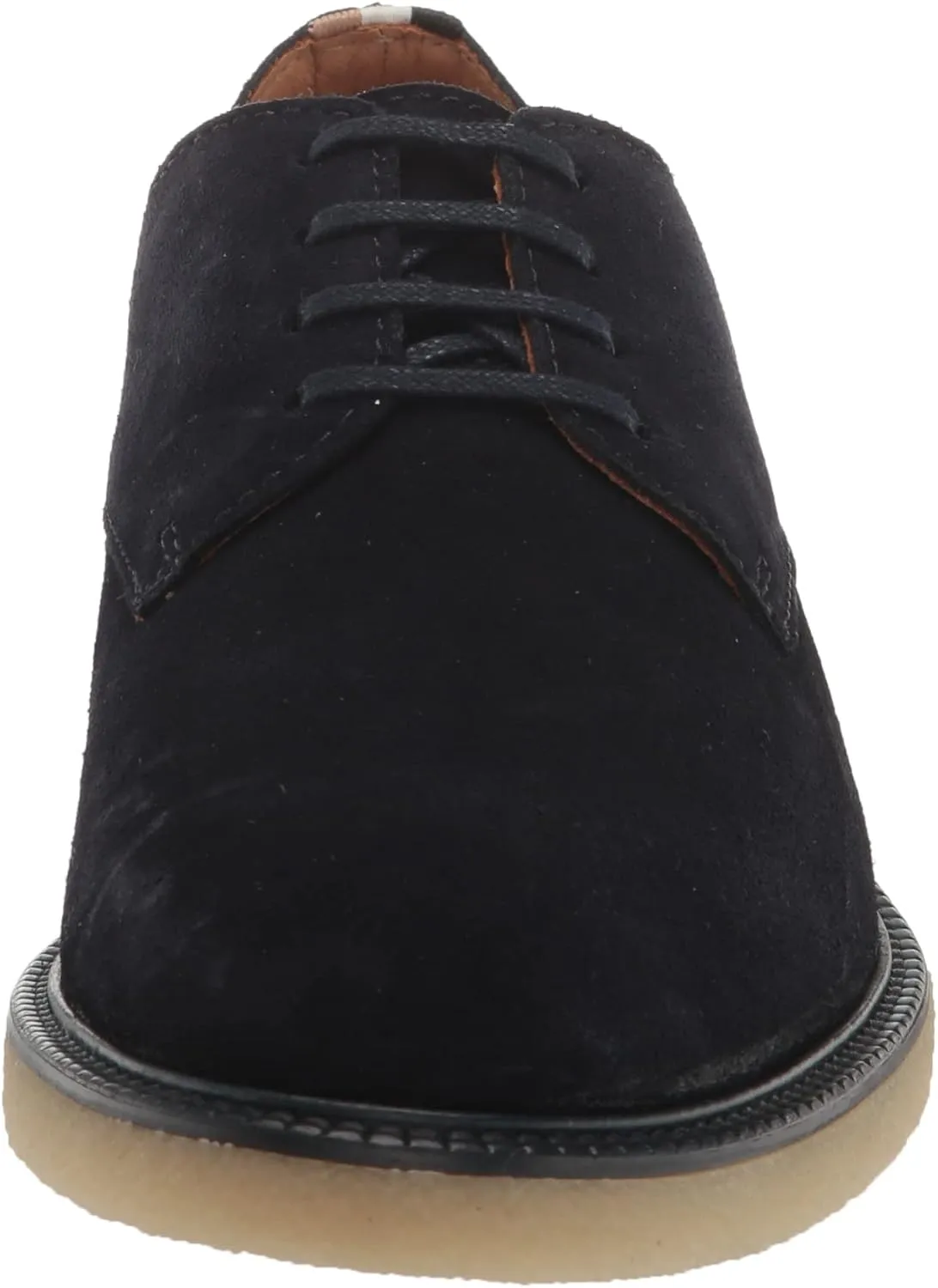 BOSS Men's Suede Lace Up Desert Boot with Embossed Logo Chukka