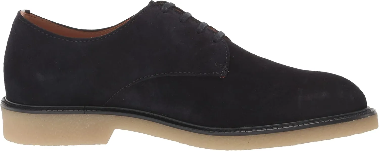 BOSS Men's Suede Lace Up Desert Boot with Embossed Logo Chukka