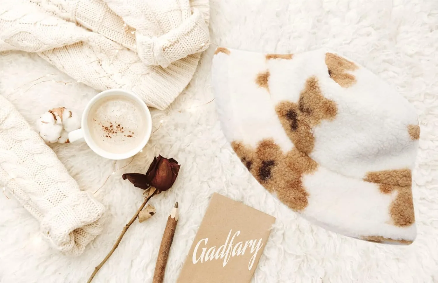 Bucket Hat Women Furry Fuzzy Bucket Hats for Ladies, Winter Warm Fluffy Plush Faux Fur Hat for Women