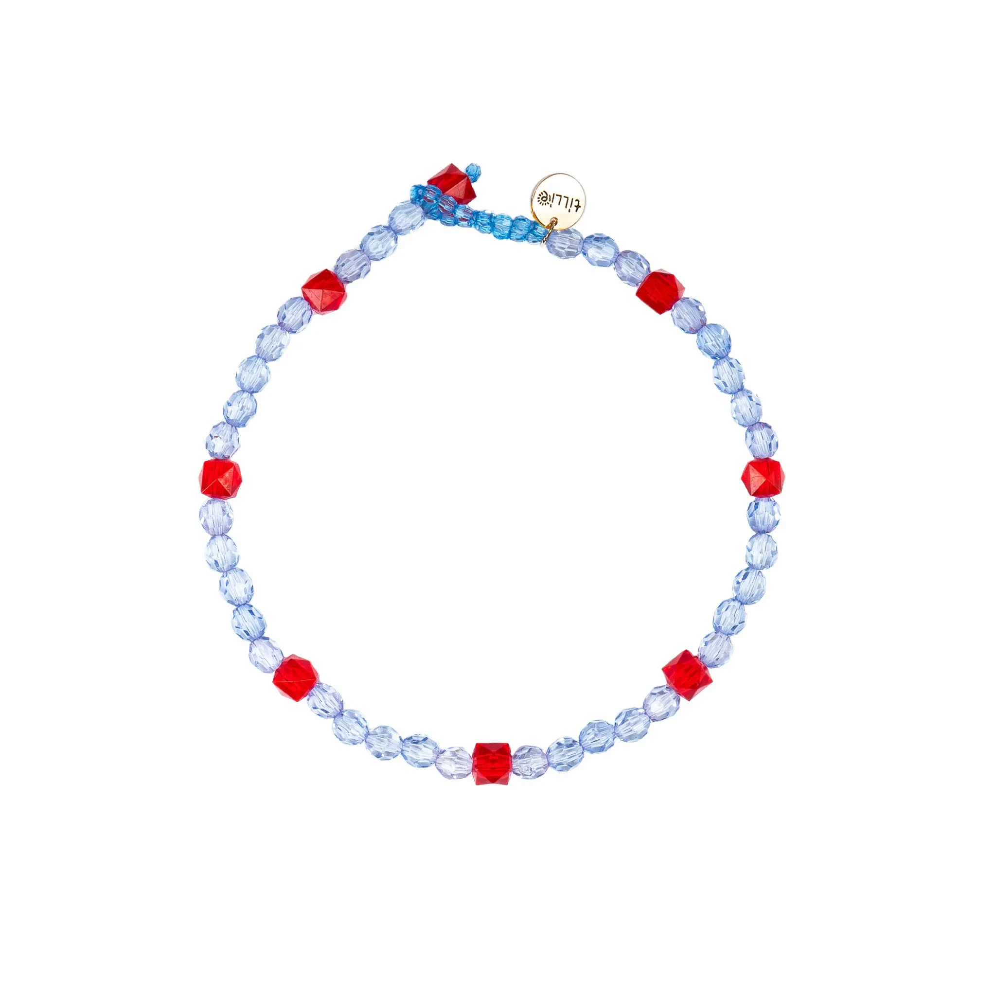 BUNDLE-Colourful Daisy Square Handle Grocery Bead Bag & Daily Wear Carnival Bead Necklace