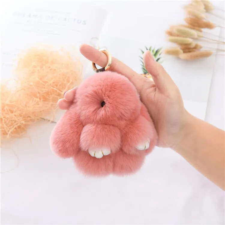 Bunnylulu Cute Plush Charm Keychain(21033)