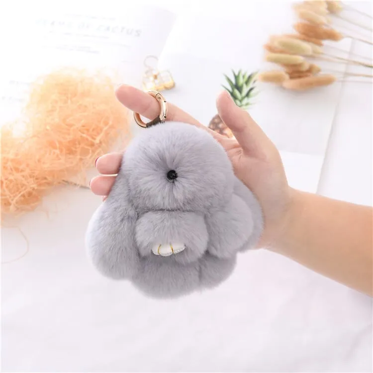 Bunnylulu Cute Plush Charm Keychain(21033)