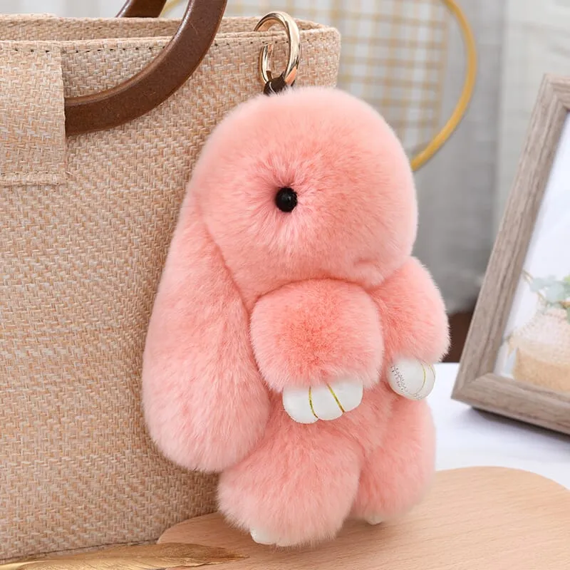 Bunnylulu Cute Plush Charm Keychain(21033)
