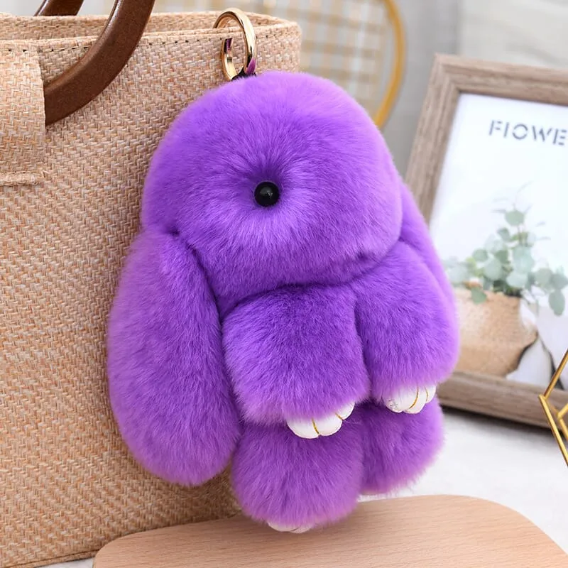 Bunnylulu Cute Plush Charm Keychain(21033)