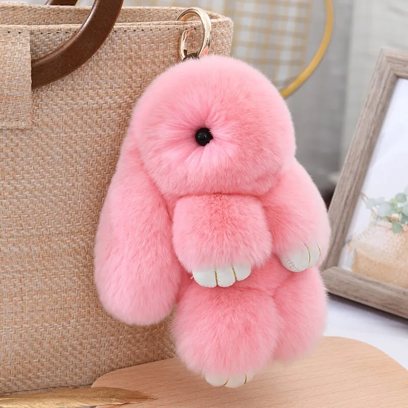 Bunnylulu Cute Plush Charm Keychain(21033)