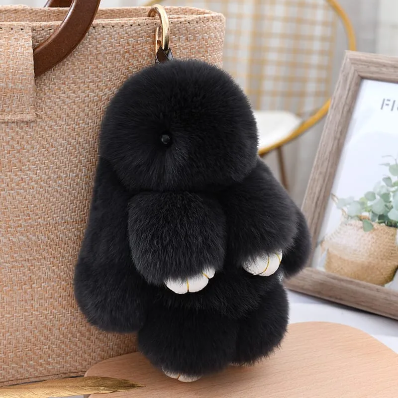 Bunnylulu Cute Plush Charm Keychain(21033)