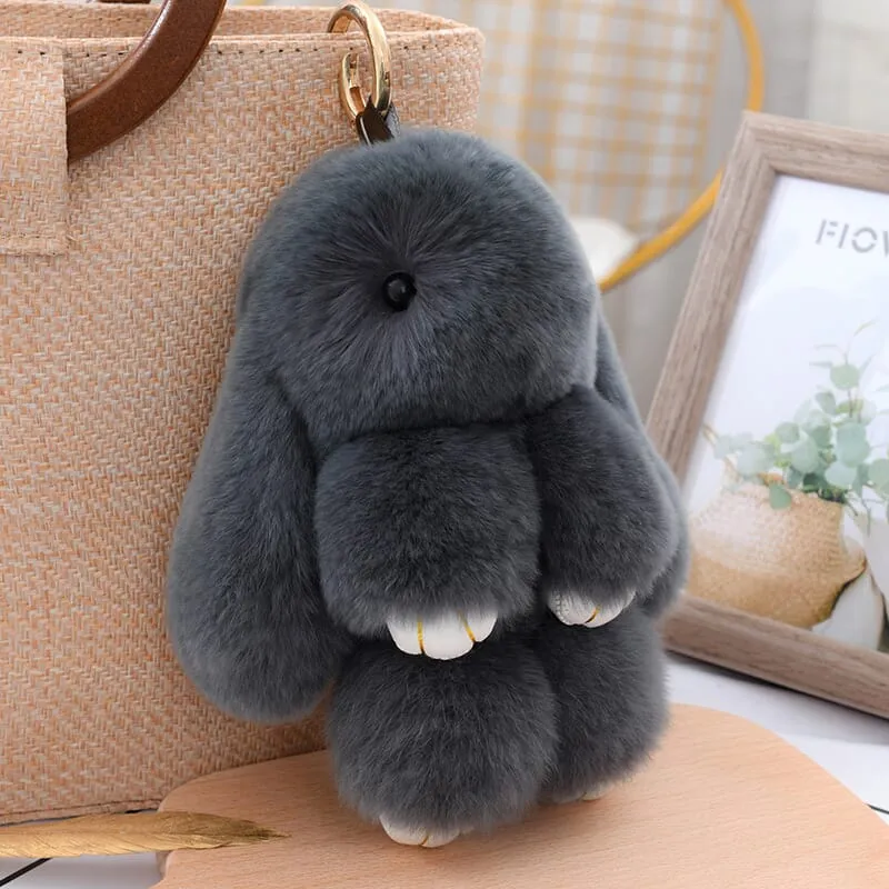 Bunnylulu Cute Plush Charm Keychain(21033)