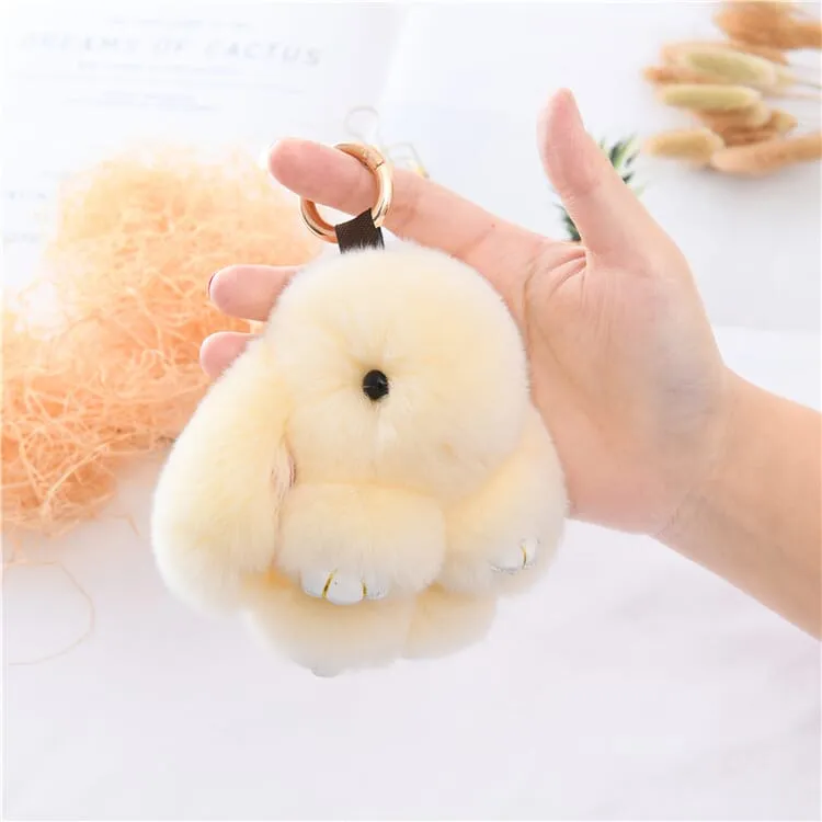 Bunnylulu Cute Plush Charm Keychain(21033)