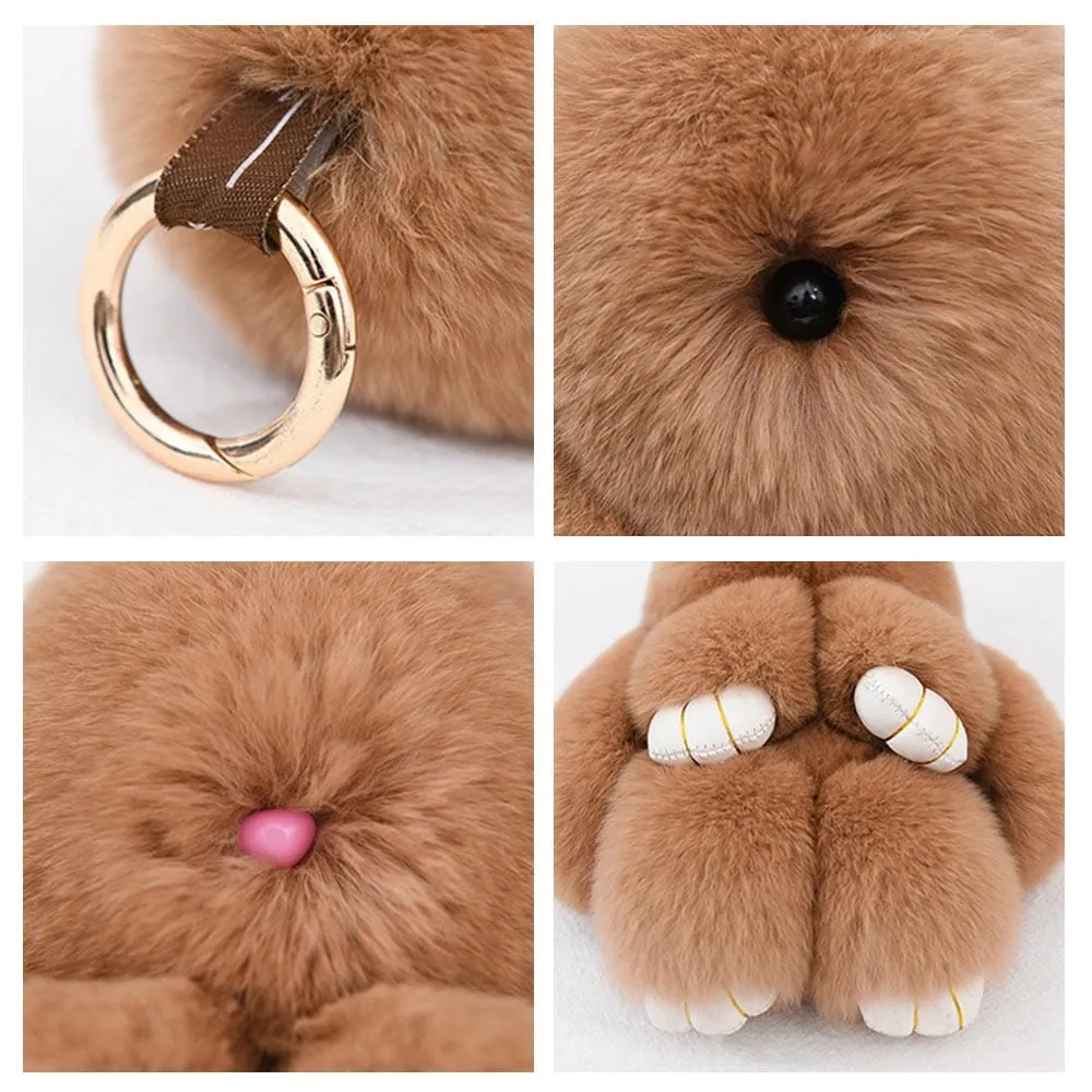 Bunnylulu Cute Plush Charm Keychain(21033)