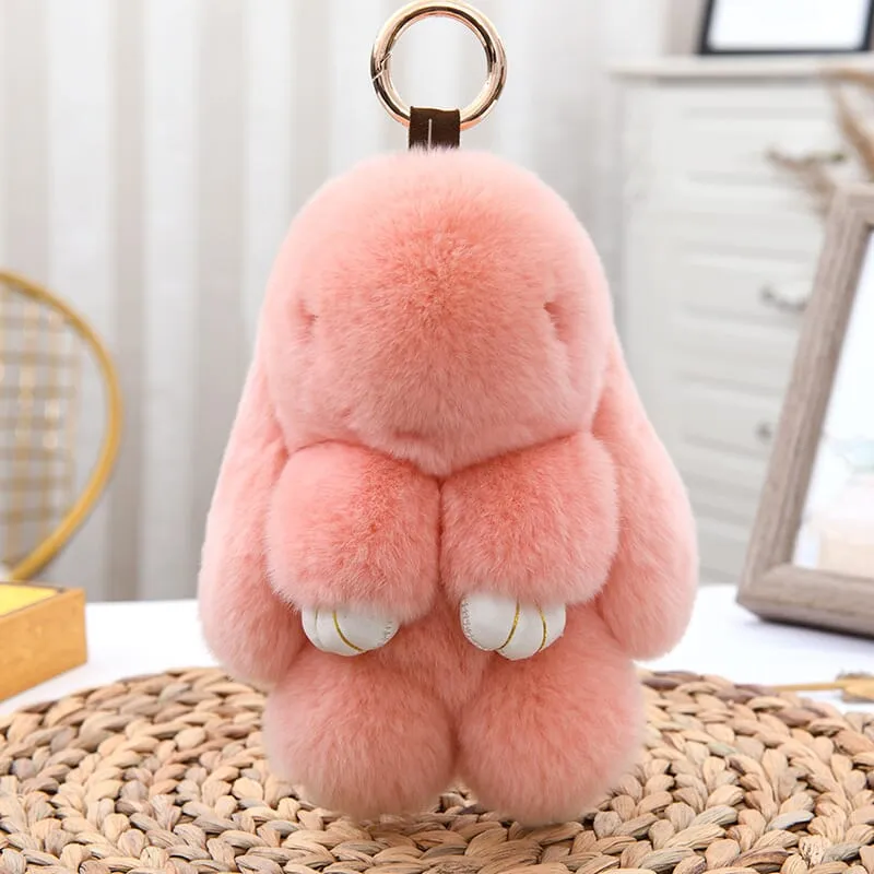 Bunnylulu Cute Plush Charm Keychain(21033)