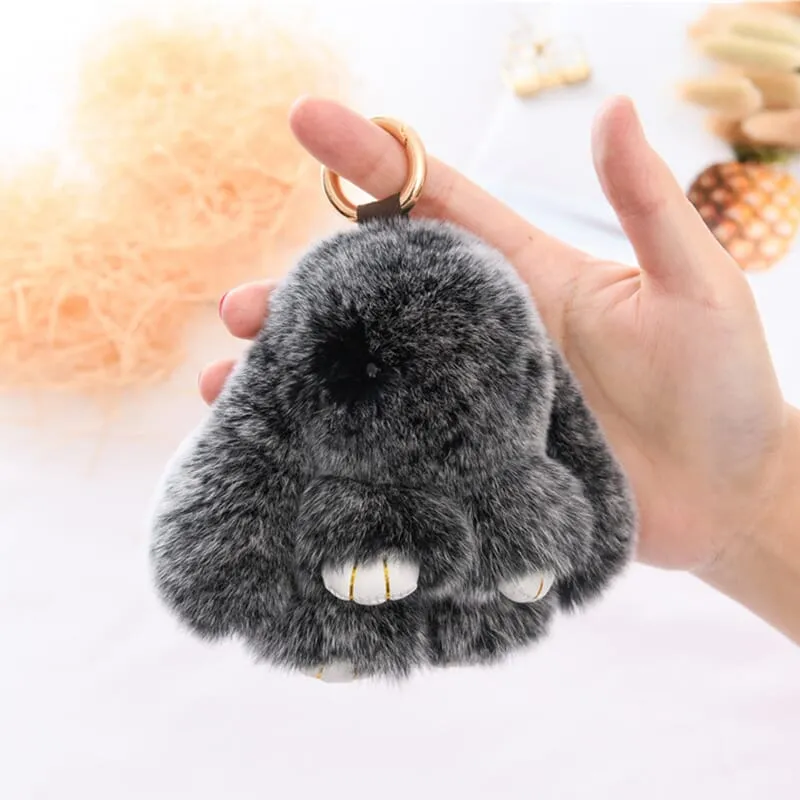 Bunnylulu Cute Plush Charm Keychain(21033)