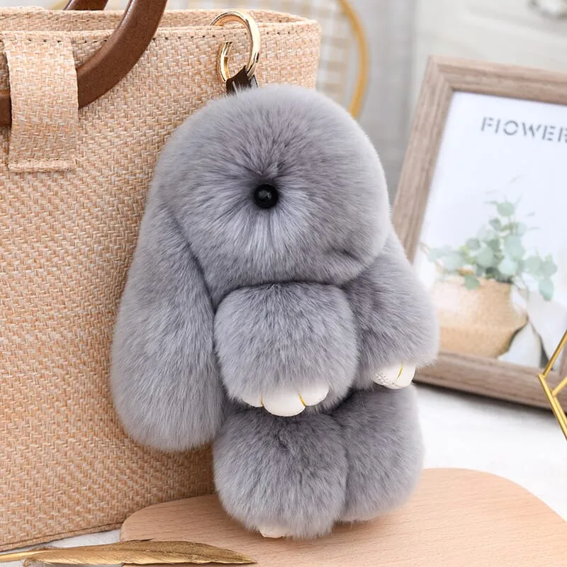 Bunnylulu Cute Plush Charm Keychain(21033)