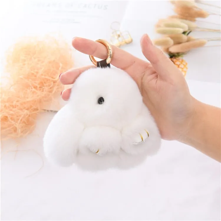 Bunnylulu Cute Plush Charm Keychain(21033)