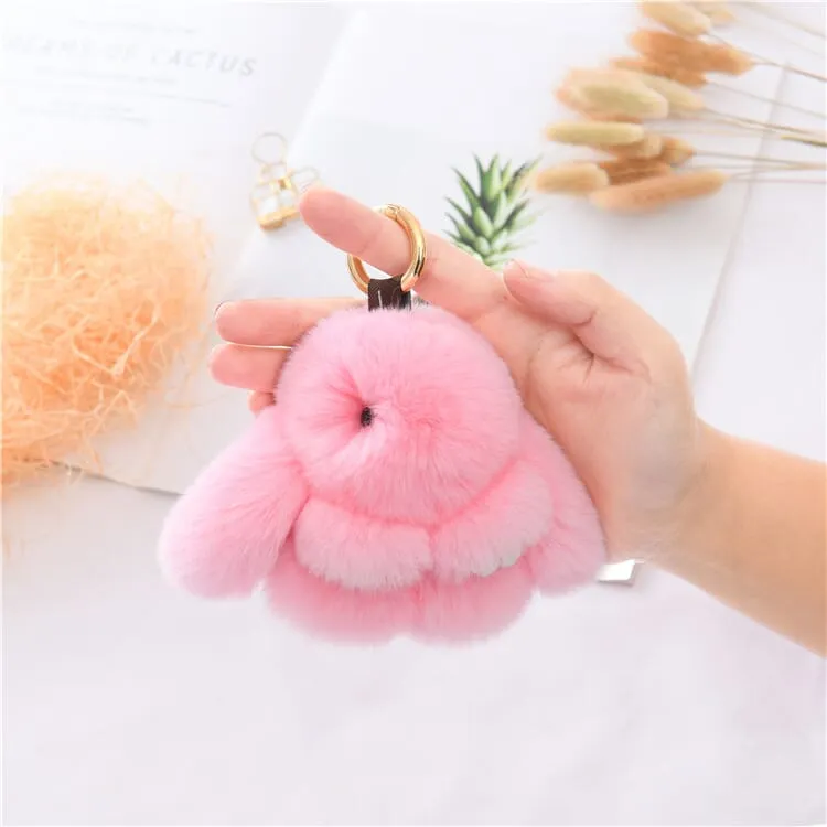 Bunnylulu Cute Plush Charm Keychain(21033)