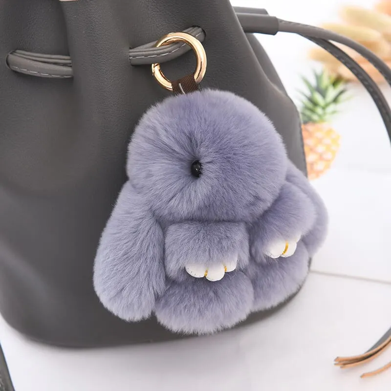 Bunnylulu Cute Plush Charm Keychain(21033)